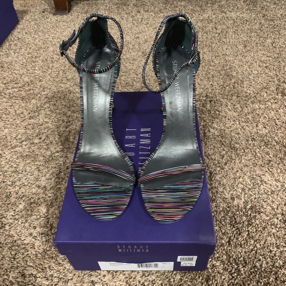 Stuart Weitzman nudist multicolor heels. Size 9.5.